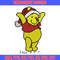 Winnie the pooh christmas embroidery design, cartoon embroidery, logo design, embroidery file, Digital download..jpg