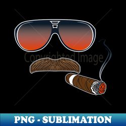 Mike Ditka Chicago Bears Cigar - Retro PNG Sublimation Digital Download - Fashionable and Fearless