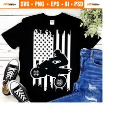 four wheeler svg quad bike - motorcycle atv svg files artsy flag theme