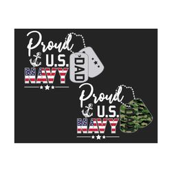 Proud Navy Dad Svg, Father's Day Svg, Army Svg, Navy Wife Svg, Military Svg, Us Navy Svg, Veteran Svg, Gift for Daddy