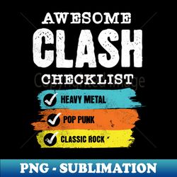 Awesome clash checklist - Trendy Sublimation Digital Download - Perfect for Sublimation Art