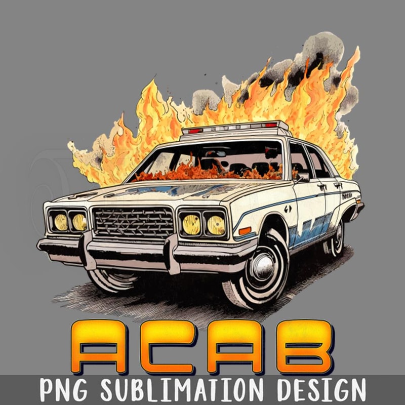 DMAA233-ACAB Retro Burning Cop Car PNG Download.jpg