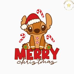 cute stitch christmas cartoon character svg download file