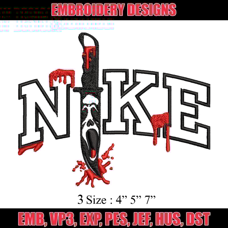 Ghost Face Nike Embroidery design, Ghost Face Nike Embroidery, Embroidery File, Nike design, Digital download..jpg