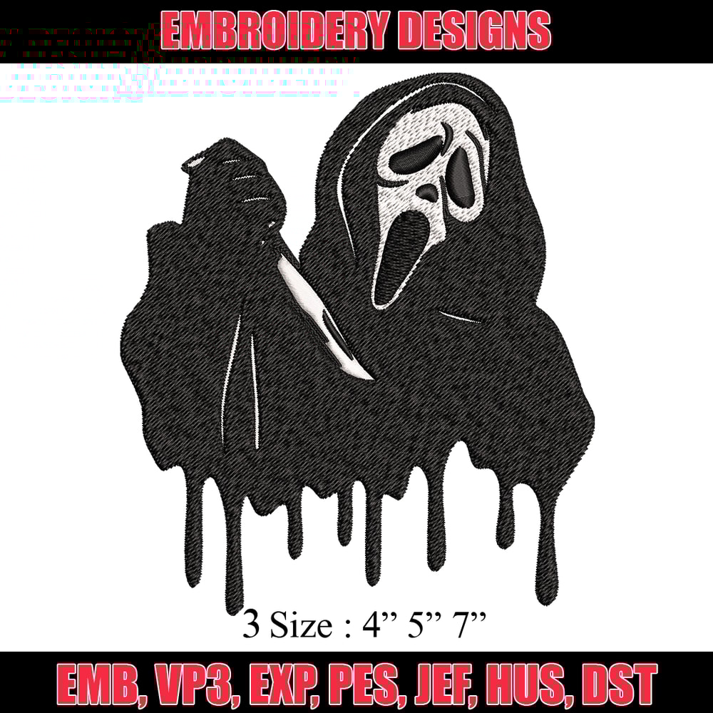 Ghostface knife Embroidery design, Horror Embroidery, Embroidery File, logo design, logo shirt, Digital download..jpg