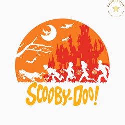 funny scooby doo moon halloween svg graphic design file
