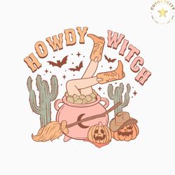 country halloween howdy witch svg graphic design file