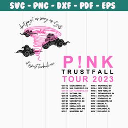 pink trustfall tour dont forget as scary as it gets svg file