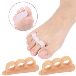 1pair silicone gel hammer toe straightener & corrector for curled toes corrector feet foot pain relief separator gel sup