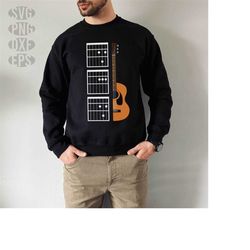 guitar svg file art guitarist dad - guitar chord music notes svg