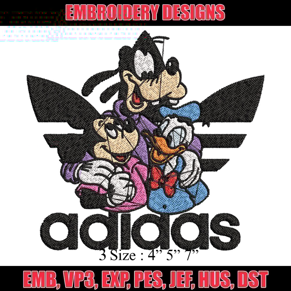 Goofy friends Embroidery Design, Adidas Embroidery, Brand Embroidery, Embroidery File,Logo shirt,Digital download.jpg