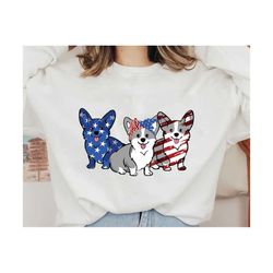 4th of july corgi svg, independence corgi svg, patriotic american corgi dog svg, 4th of july america flag svg, dog lover