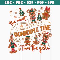its the most wonderful time of the year gingerbread svg