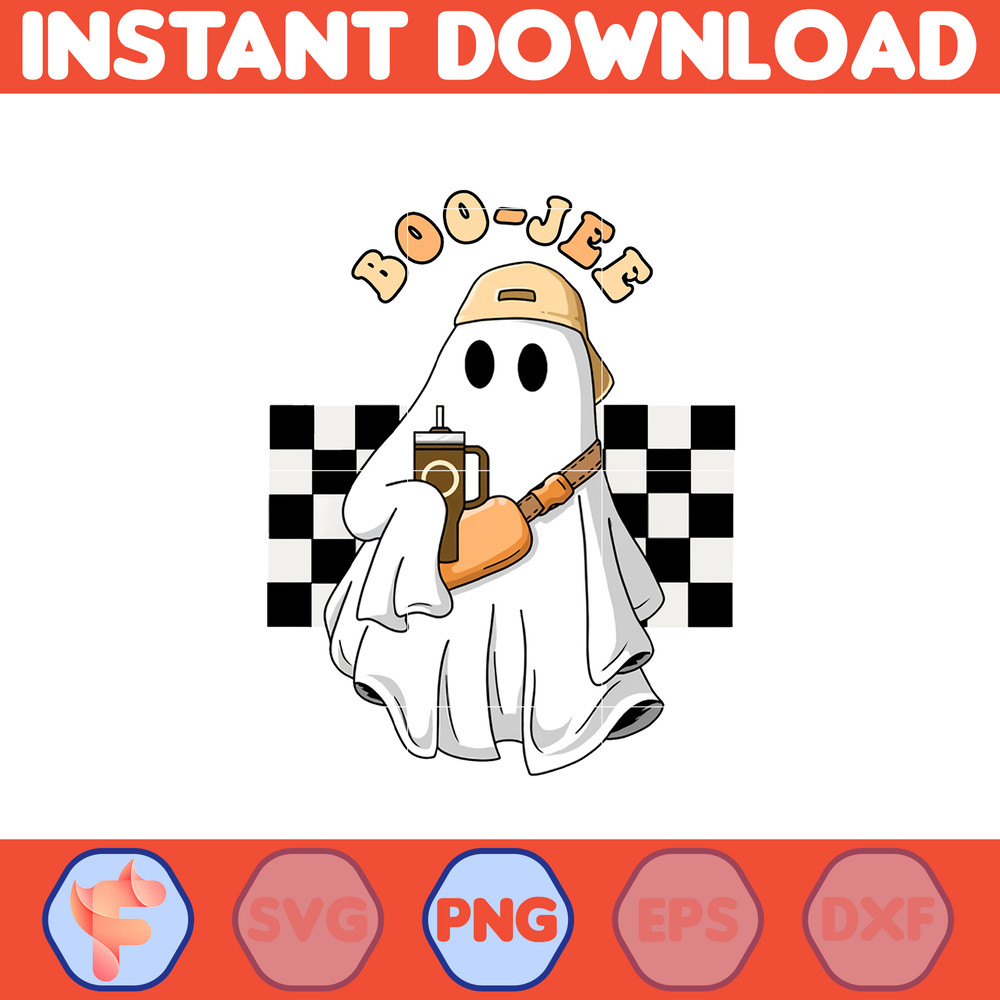 Boo-Jee ghost Png, Black Png, High Quality, Vector, Trendy, Digital Files, Cut Svg, Instant Download (6).jpg