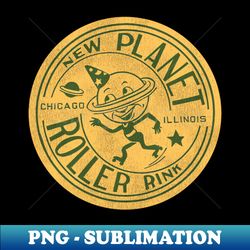 New Planet Roller Rink Vintage Defunct Skating Club - Instant PNG Sublimation Download - Unlock Vibrant Sublimation Designs