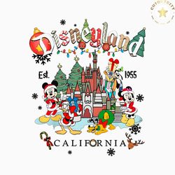 vintage christmas disneyland mickey and friend png file