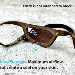 leather eye patch | eye patch | man eye patch | woman eye patch | unisex eye patch | slim eye patch |  medical eye patch