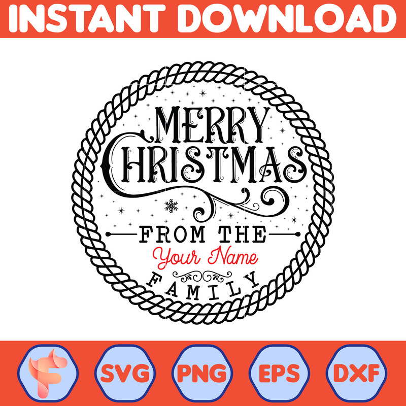 Vintage Christmas Round Sign Svg, Christmas Svg, Christmas gift Svg, Winter Svg, gift Svg, Funny Christmas Svg (6).jpg