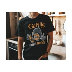 gorilla beer svg, retro monkey svg, gorilla drink beer svg, retro beer shirts design, drunk monkey svg, gift for beer lo
