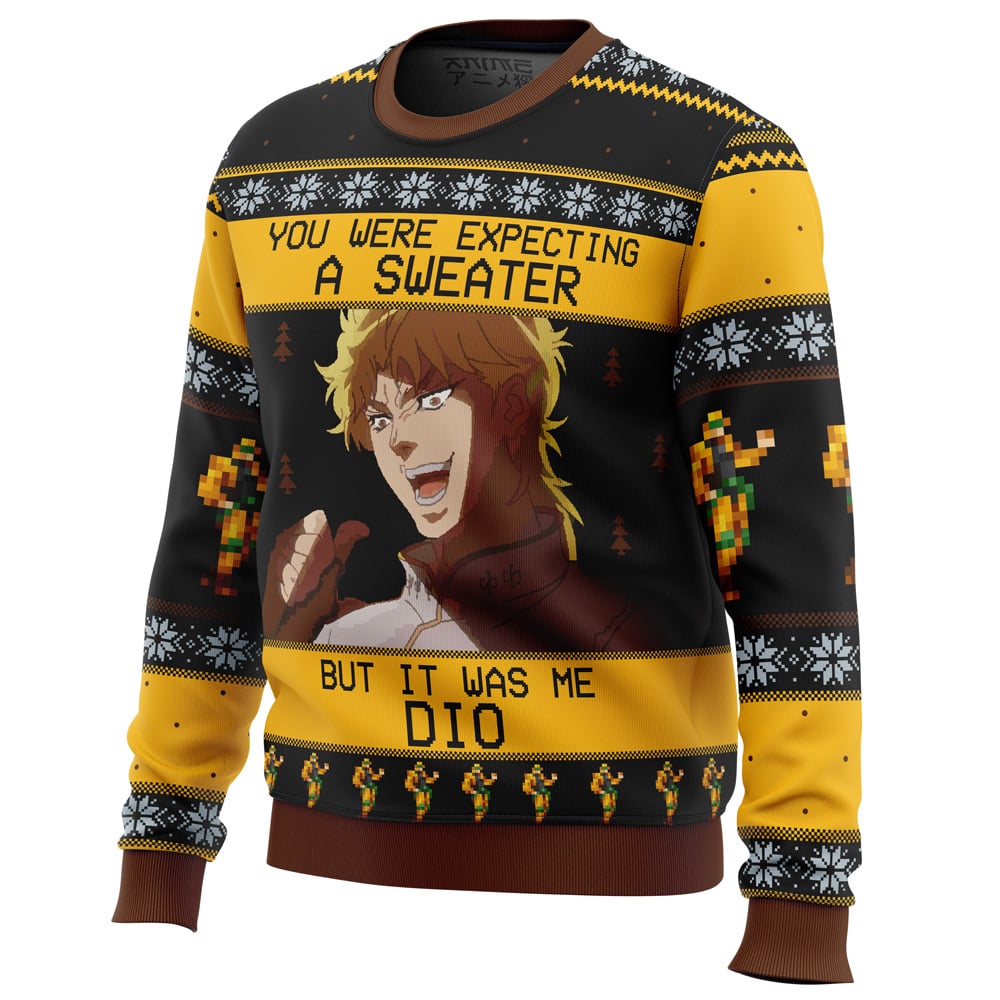 It Was Me Dio Jojo Bizarre Adventure All Over Print Hoodie 3D Zip Hoodie 3D Ugly Christmas Sweater 3D Fleece Hoodie