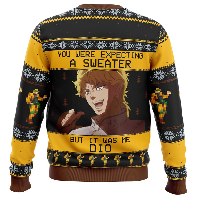 It Was Me Dio Jojo Bizarre Adventure All Over Print Hoodie 3D Zip Hoodie 3D Ugly Christmas Sweater 3D Fleece Hoodie