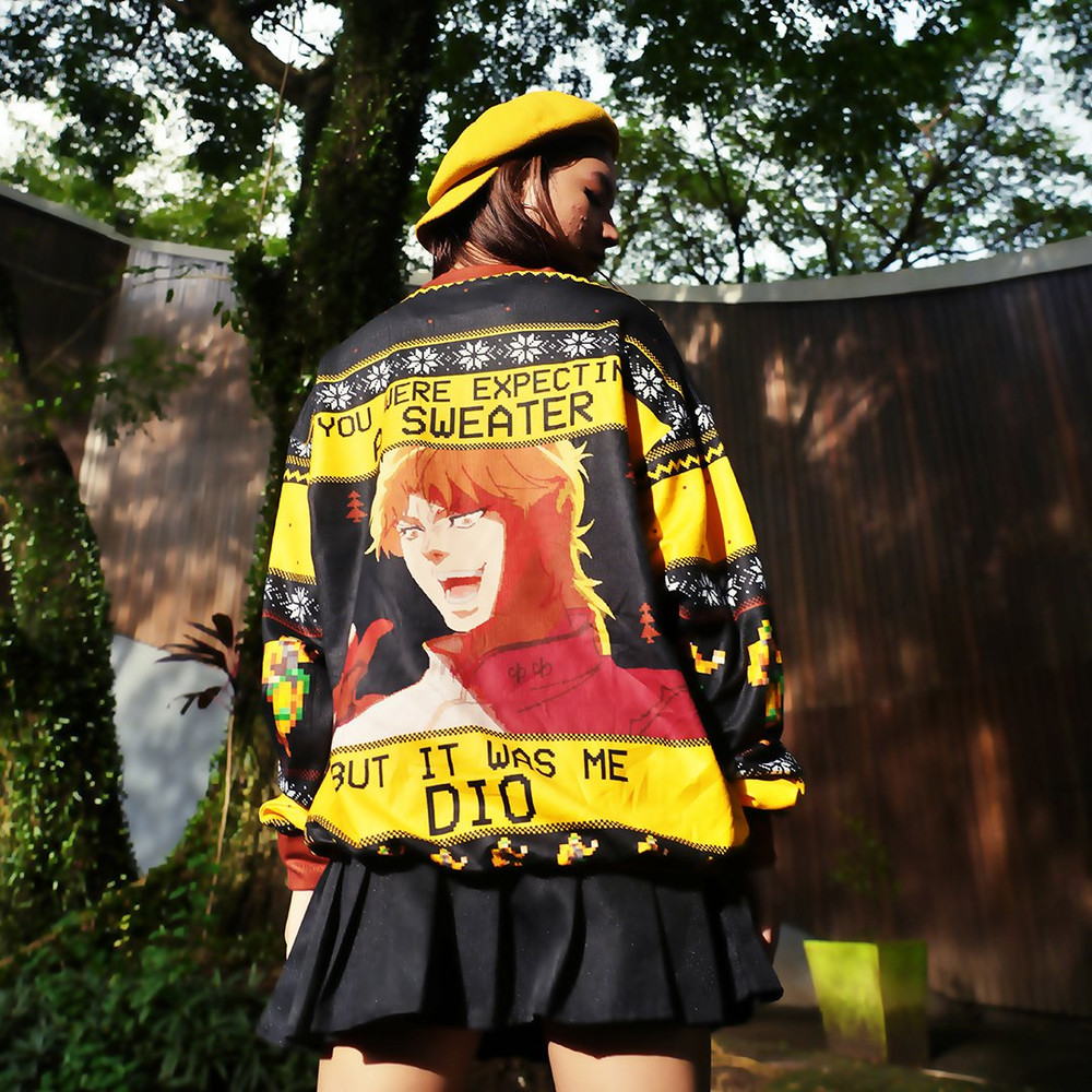 It Was Me Dio Jojo Bizarre Adventure All Over Print Hoodie 3D Zip Hoodie 3D Ugly Christmas Sweater 3D Fleece Hoodie