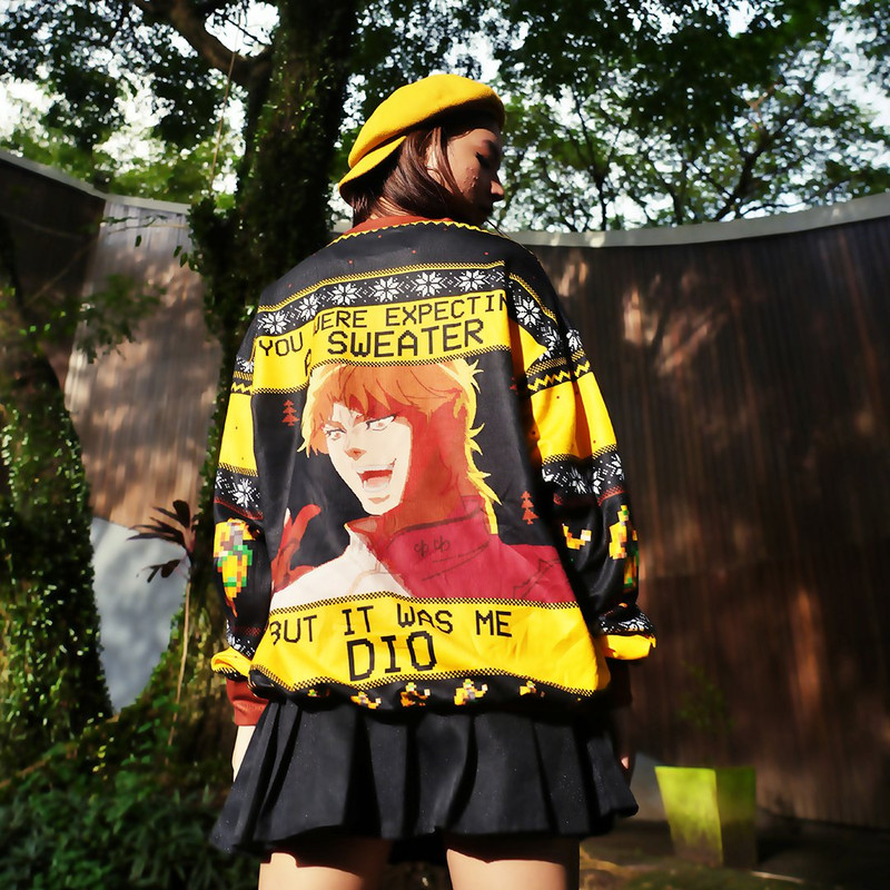 It Was Me Dio Jojo Bizarre Adventure All Over Print Hoodie 3D Zip Hoodie 3D Ugly Christmas Sweater 3D Fleece Hoodie