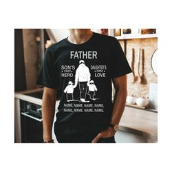 father a sons first hero a daughters first love svg, father’s day svg, dad hero svg, dad daughter svg, dad son svg, daddy svg, gift for dad