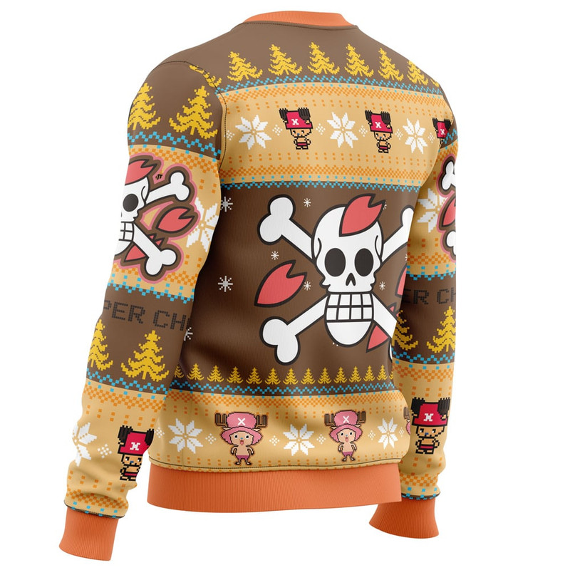 Christmas Tony Chopper One Piece All Over Print Hoodie 3D Zip Hoodie 3D Ugly Christmas Sweater 3D Fleece Hoodie