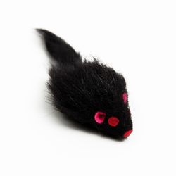 Cat toy "Small Mouse", 5 cm, black