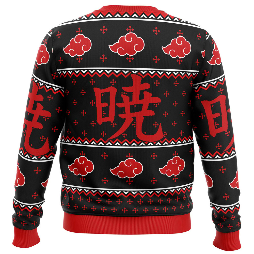 Akatsuki Naruto All Over Print Hoodie 3D Zip Hoodie 3D Ugly Christmas Sweater 3D Fleece Hoodie