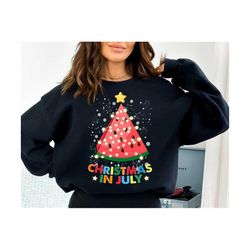 christmas in july watermelon xmas tree png, summer vibes, beach vacation, holiday png, tropical png, christmas in july png, xmas in july png