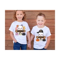 personalized halloween png, cute halloween design shirt for kids, halloween png, boys and girl halloween shirt png, custom kids name
