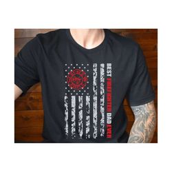 best firefighter dad ever svg, fathers day svg, american flag svg, happy fathers day svg, proud dad gift for him