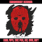 Jason Voorhees Embroidery design, Horror Embroidery, horror design, Embroidery File, logo shirt, Digital download..jpg