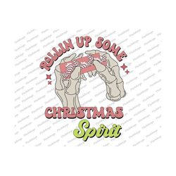 retro christmas tree cakes svg, png, funny christmas svg, merry christmas svg, rolling up some christmas spirit svg for cricut