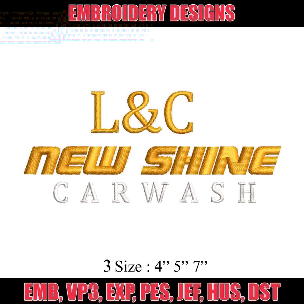 L&C New shine embroidery design, L&C New shine embroidery, logo design, embroidery file, logo shirt, Digital download..jpg