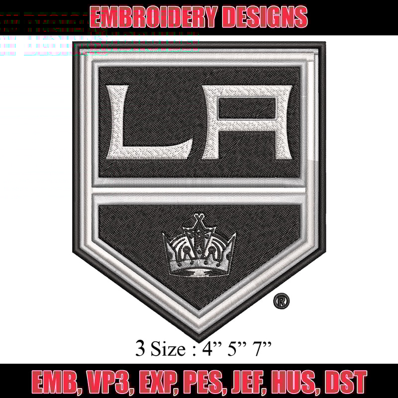 La king logo Embroidery Design, Brand Embroidery, Embroidery File, Logo shirt, Sport Embroidery, Digital download.jpg