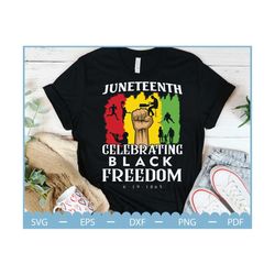 juneteenth celebrating black freedom svg, juneteenth svg, african american svg, black power hand svg, black history svg ,broken chain svg,