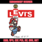 Levi's Mario Embroidery design, Levi's Mario Embroidery, cartoon design, Embroidery File, Levi's logo, Instant download.jpg