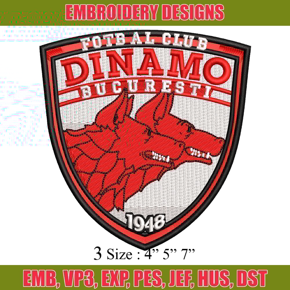 Logo Dinamo Bucuresti embroidery design, Fotbal club embroidery, logo design, embroidery file, Digital download..jpg