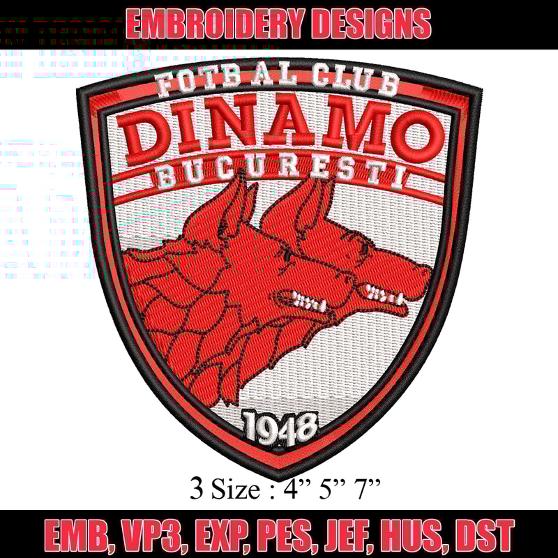 Logo Dinamo Bucuresti embroidery design, Fotbal club embroidery, logo design, embroidery file, Digital download..jpg