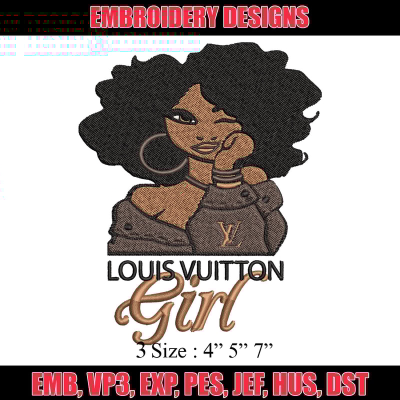 Louis vuitton girl Embroidery Design, Lv Embroidery, Embroidery File, Brand Embroidery, Logo shirt, Digital download.jpg