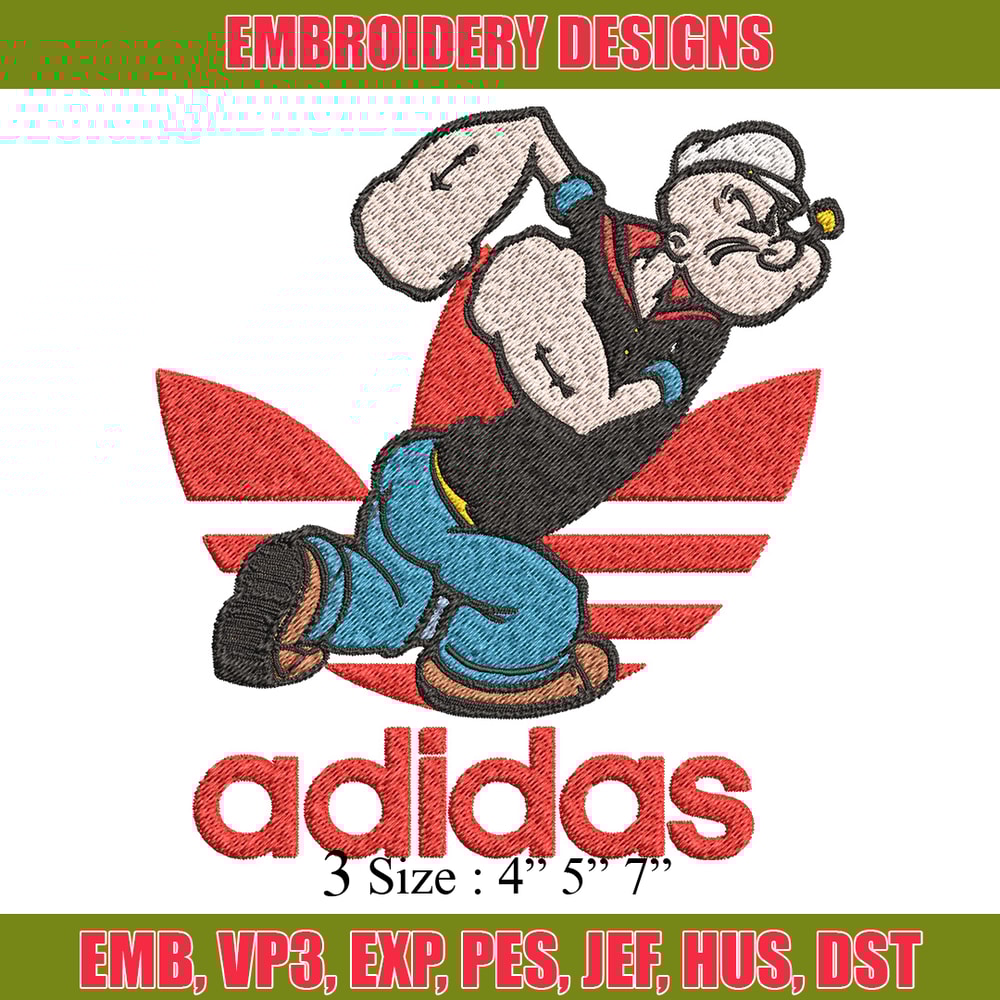Man cartoon adidas Embroidery Design, Adidas Embroidery, Embroidery File, Brand Embroidery, Logo shirt, Digital download.jpg