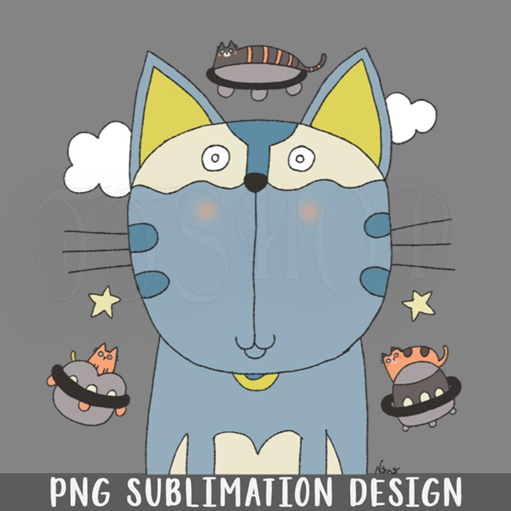 DMBB918-Cat oof UFO Cats on Space Craft PNG Download.jpg