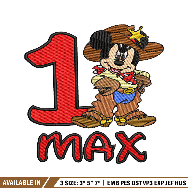 1 Max Mickey Mouse embroidery design, Mickey embroidery, logo design, Logo shirt, disney embroidery, Digital download.jpg