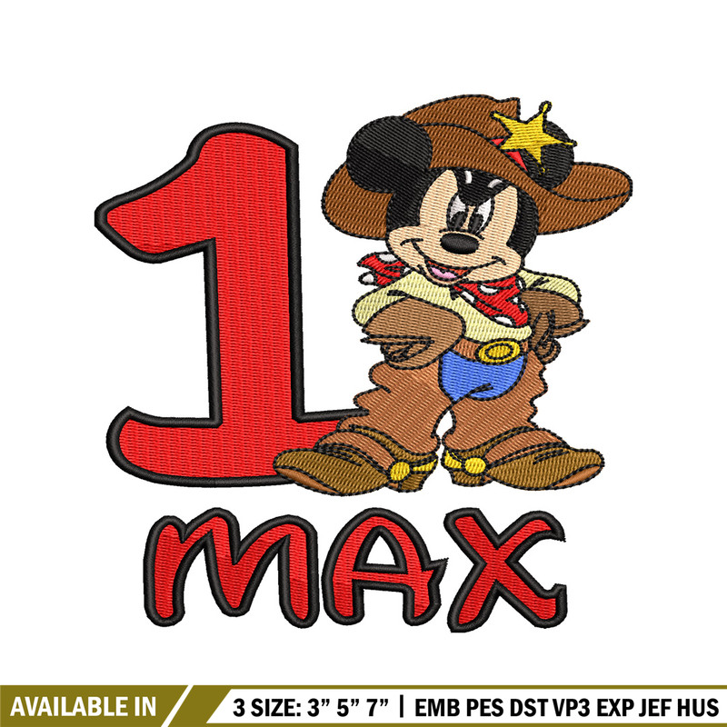1 Max Mickey Mouse embroidery design, Mickey embroidery, logo design, Logo shirt, disney embroidery, Digital download.jpg