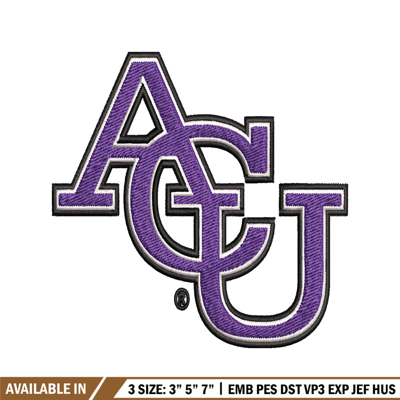Abilene Christian Univertsity Wildcats embroidery design, logo embroidery, logo Sport, Sport embroidery, NCAA embroidery.jpg