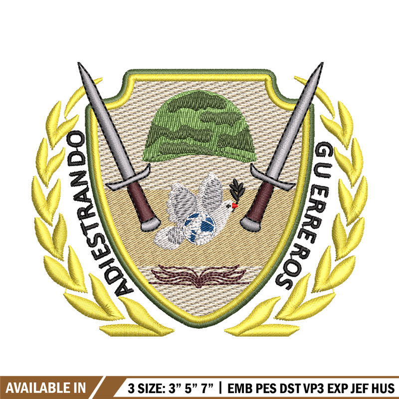 Adiestrando guerreros logo embroidery design, logo embroidery, logo design, Embroidery shirt, Instant download.jpg