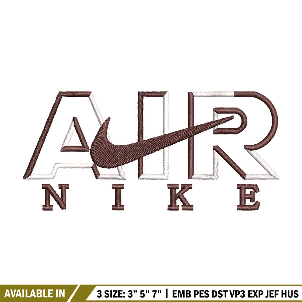Air nike embroidery design, Nike embroidery, Embroidery file, Embroidery shirt, Nike design, Digital download.jpg